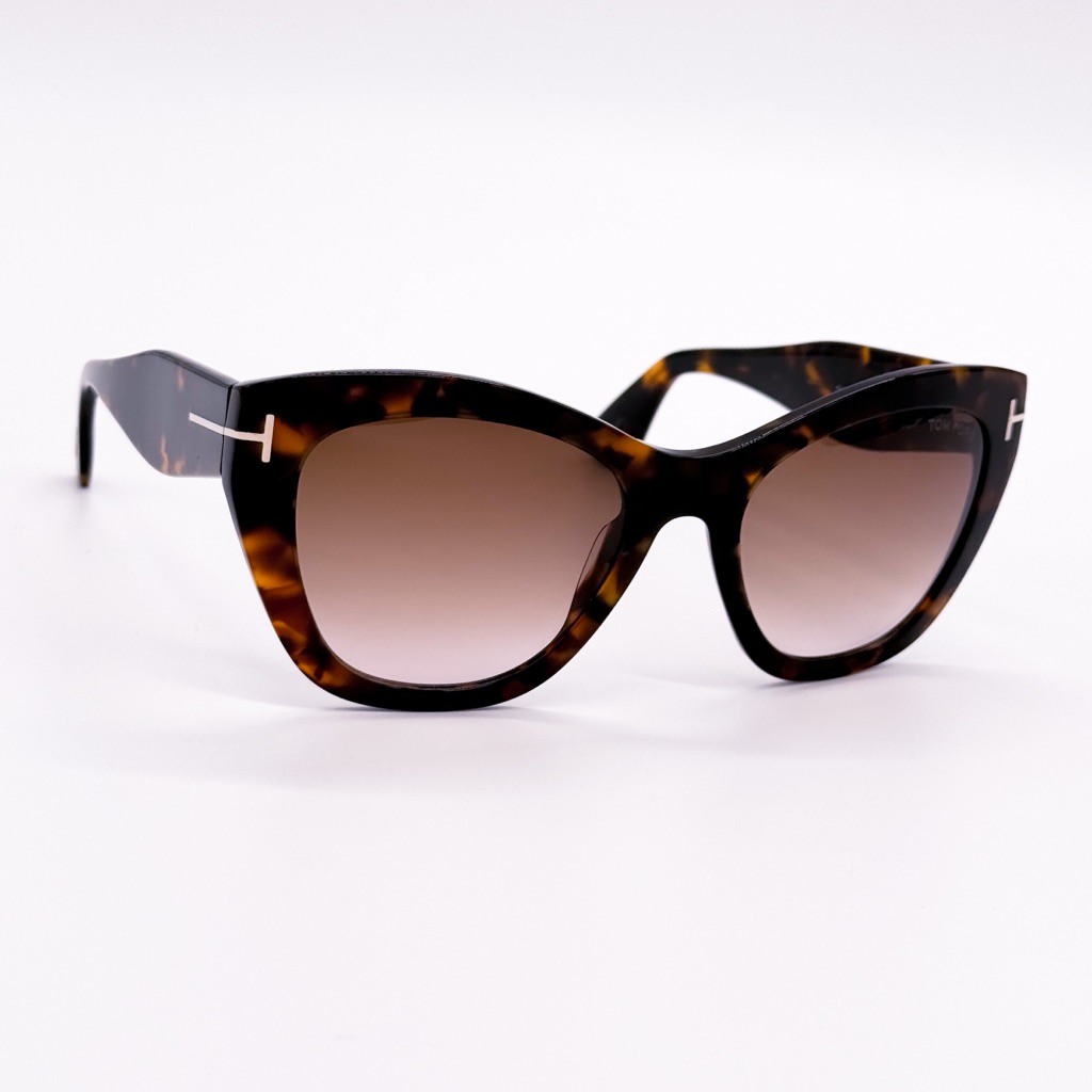 New Tom Ford Cara Tf940 55f Women Sunglasses Ft0940/S Dark Havana Cat Eye